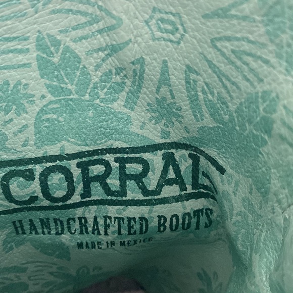 Corral Sand Leopard Print Embroidery & Studs Boot 5.5M - Picture 10 of 13